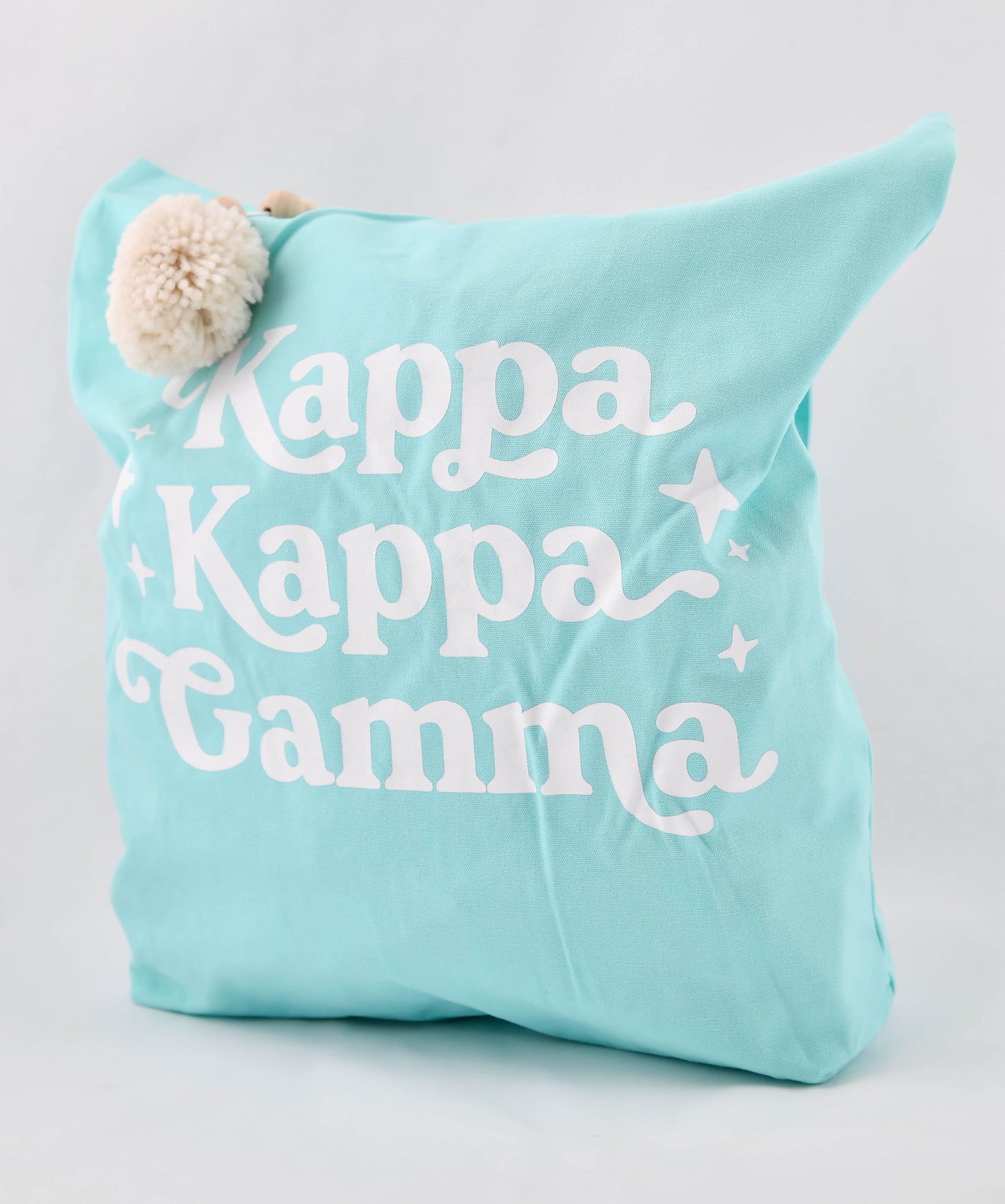 Kappa Kappa Gamma Retro Pom Pom Tote Bag