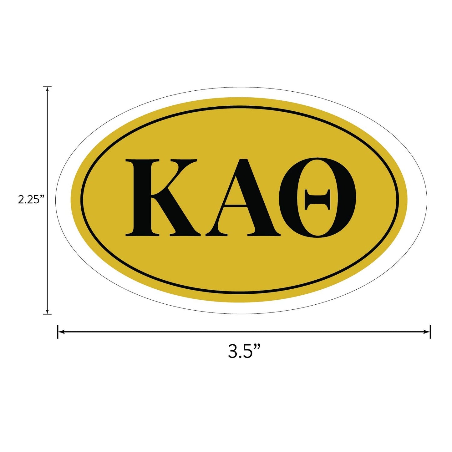 Kappa Alpha Theta Sorority Brand Focus Sticker Sheet