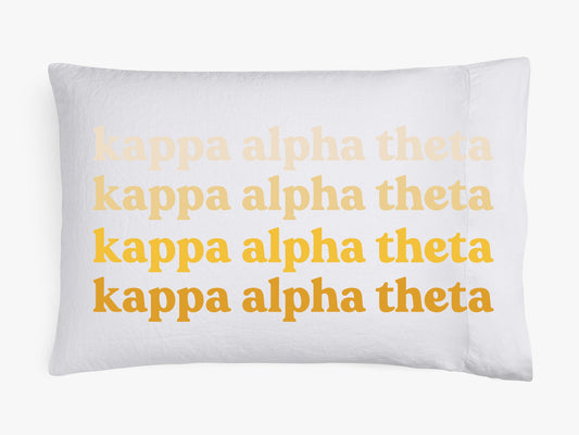 Kappa Alpha Theta Cotton Pillowcase