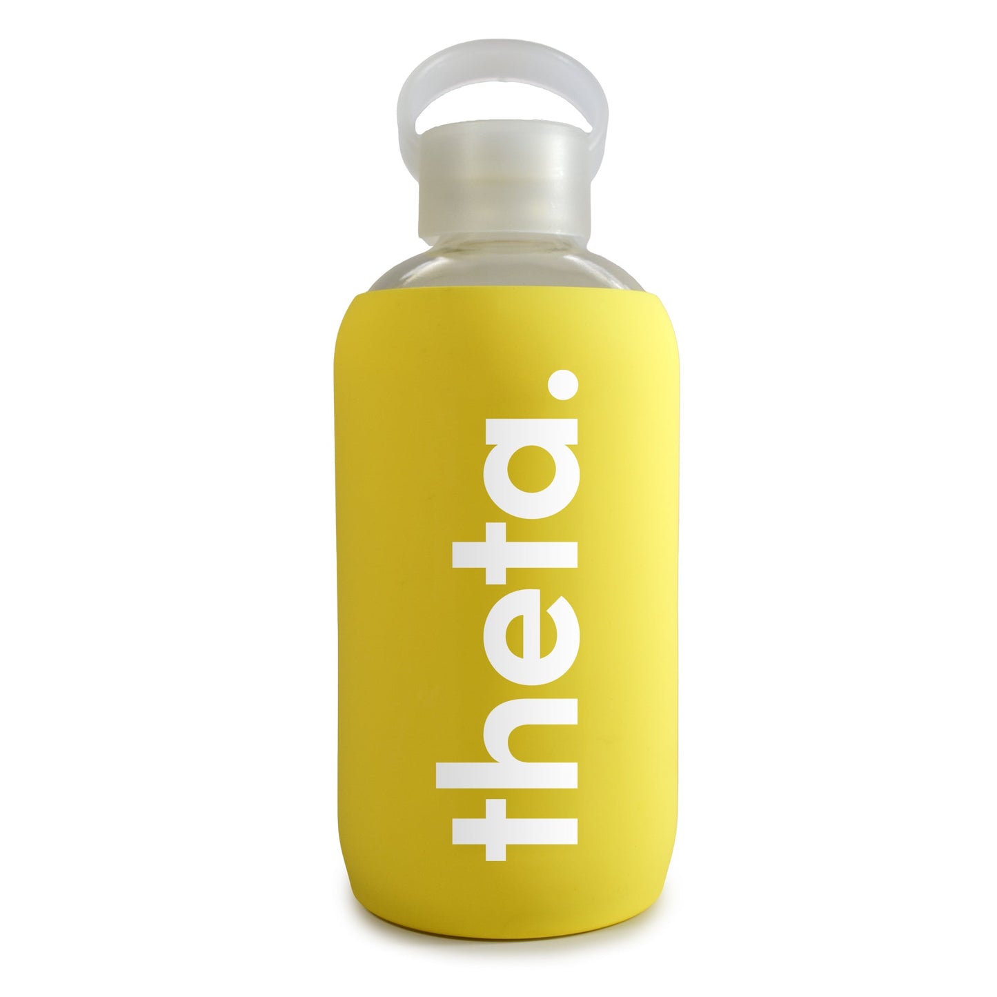 Kappa Alpha Theta Glass Water Bottle with Silicone Sleeve