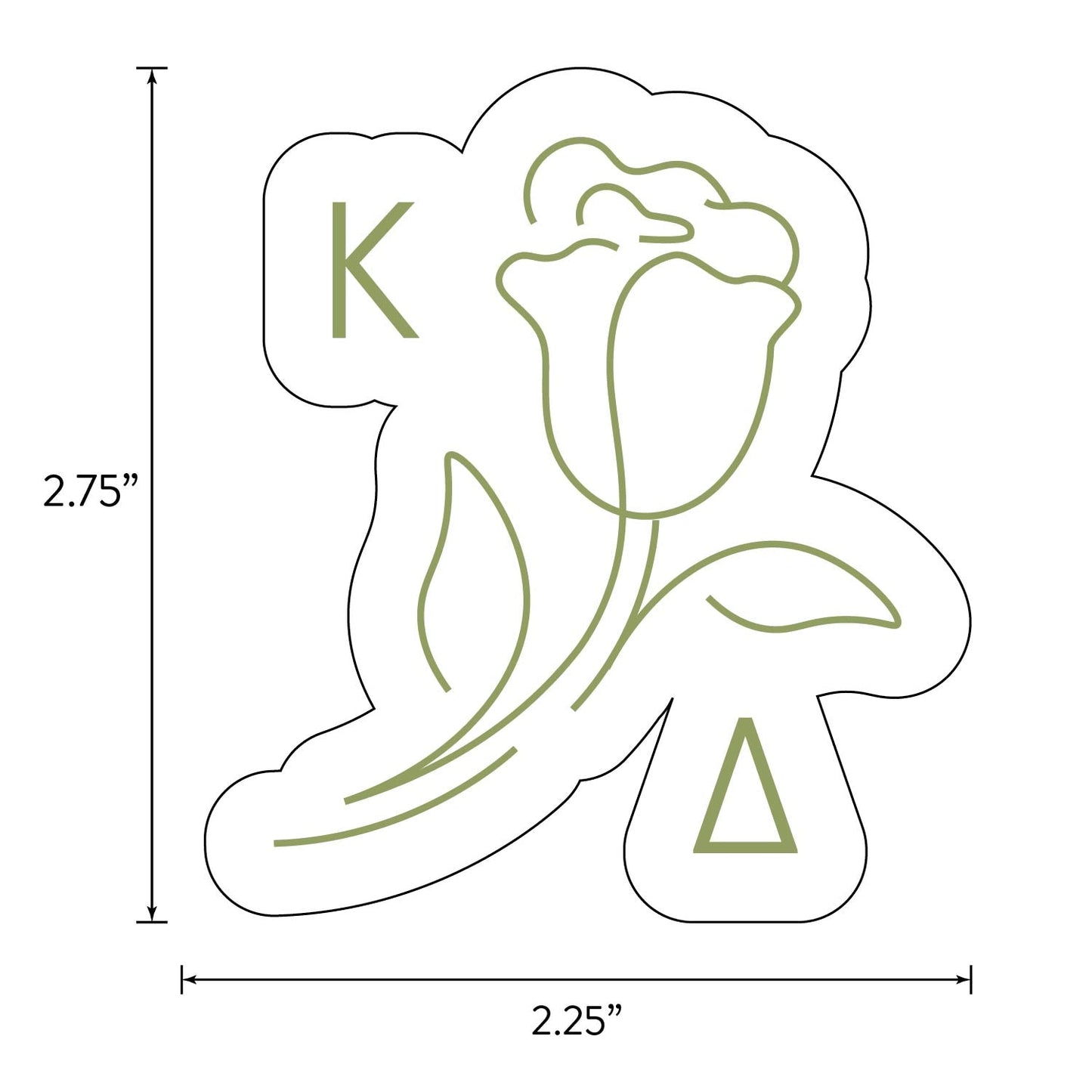 Kappa Delta Sorority Brand Focus Sticker Sheet