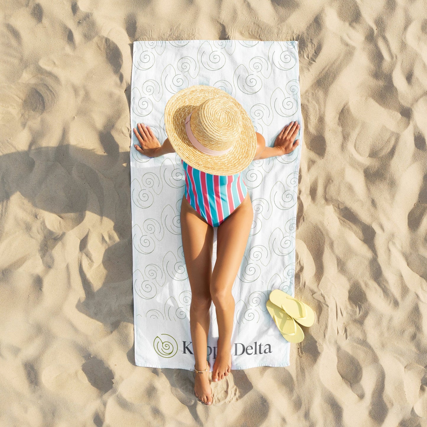 Kappa Delta Beach Towel- Lightweight Brand Design