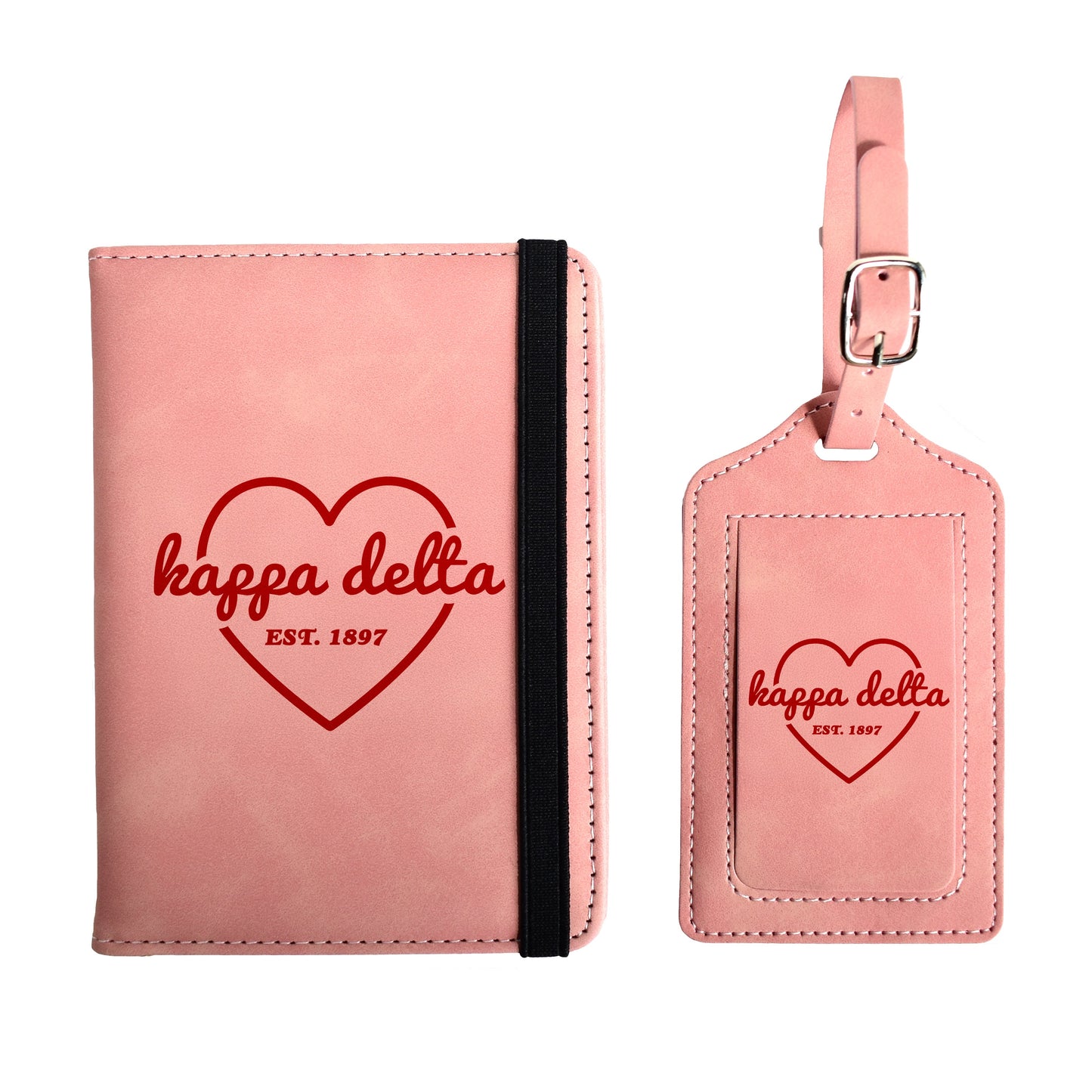 Kappa Delta Passport Holder & Luggage Tag Travel Gift Set