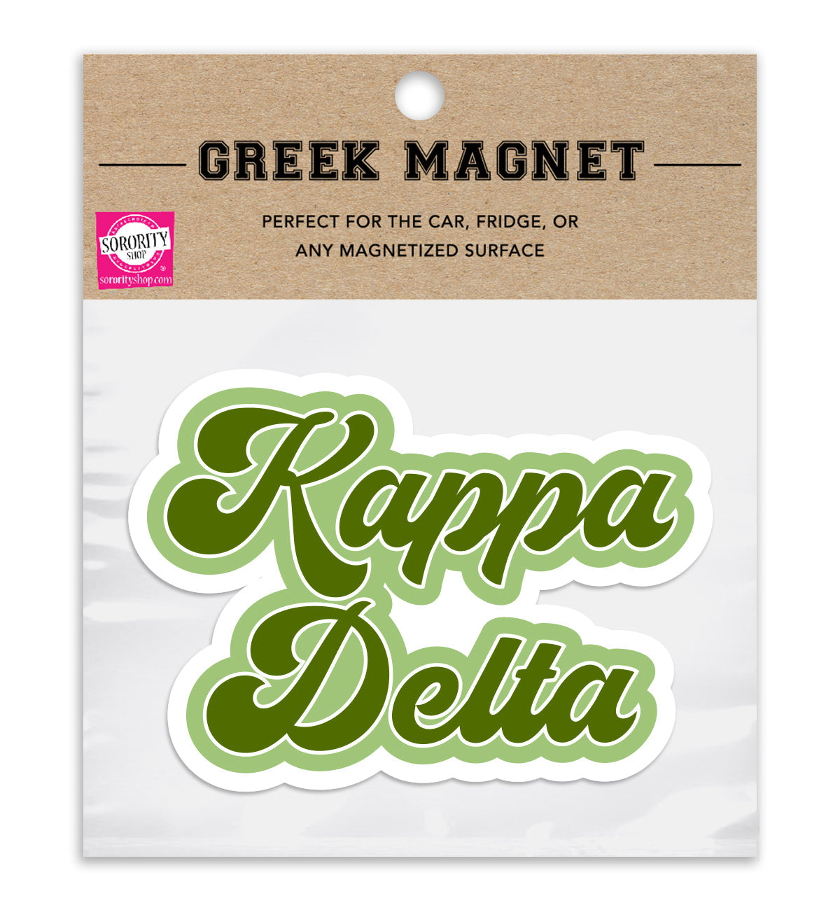 Kappa Delta Retro Sorority Car Magnet Set of 2