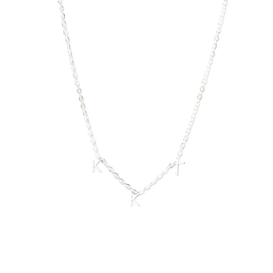 Kappa Kappa Gamma Silver Greek Letters Necklace