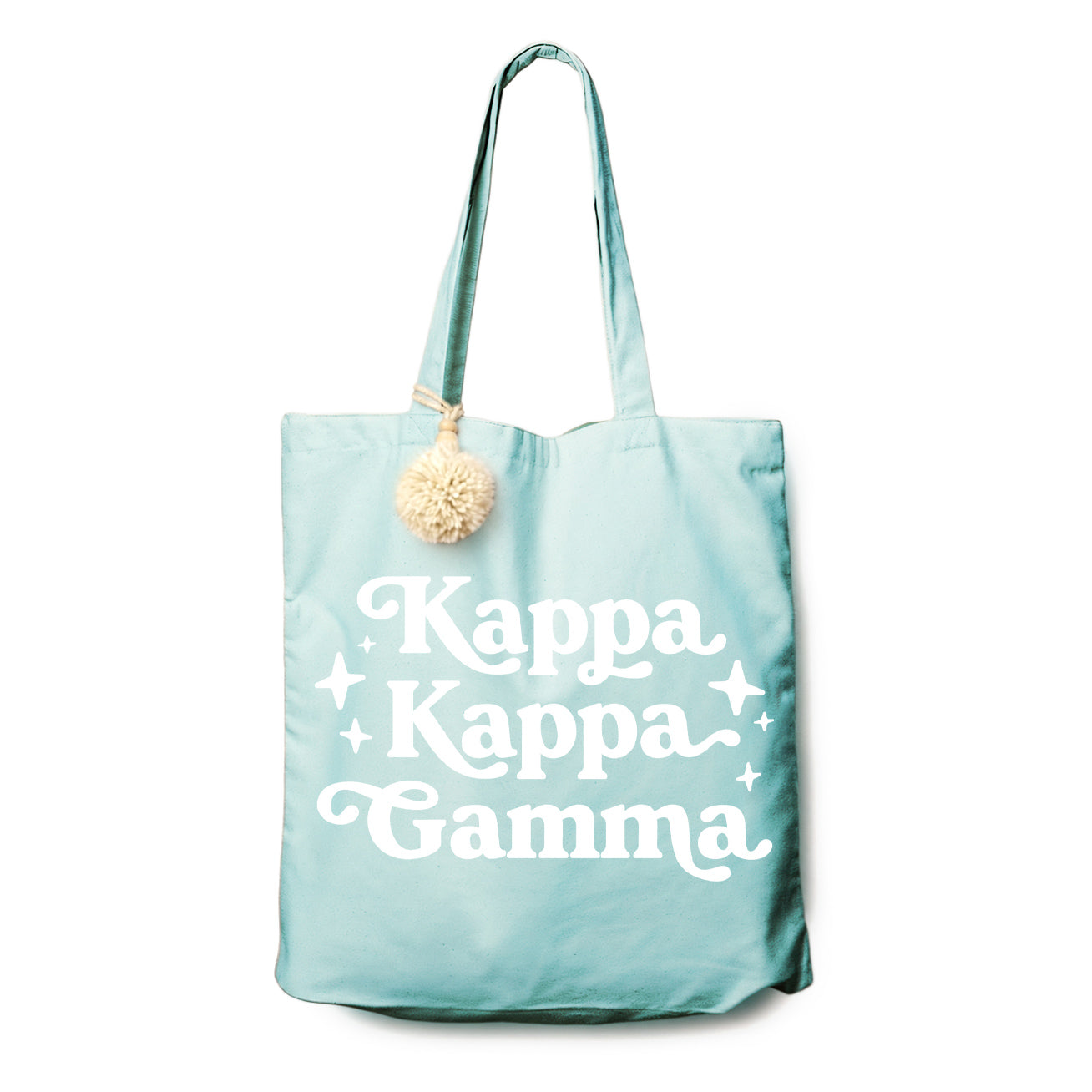 Kappa Kappa Gamma Retro Pom Pom Tote Bag