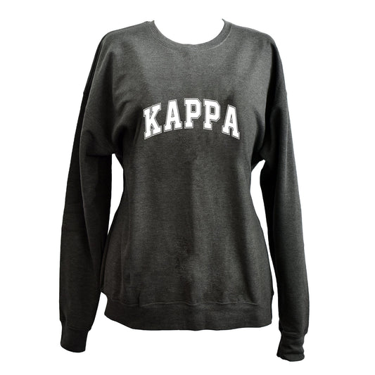 Kappa Kappa Gamma Sweatshirt- Crewneck Varsity Letters Design