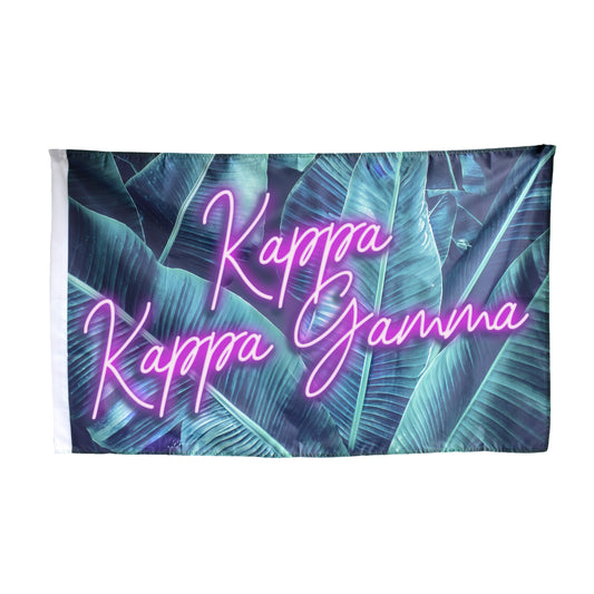 Kappa Kappa Gamma Palm Flag