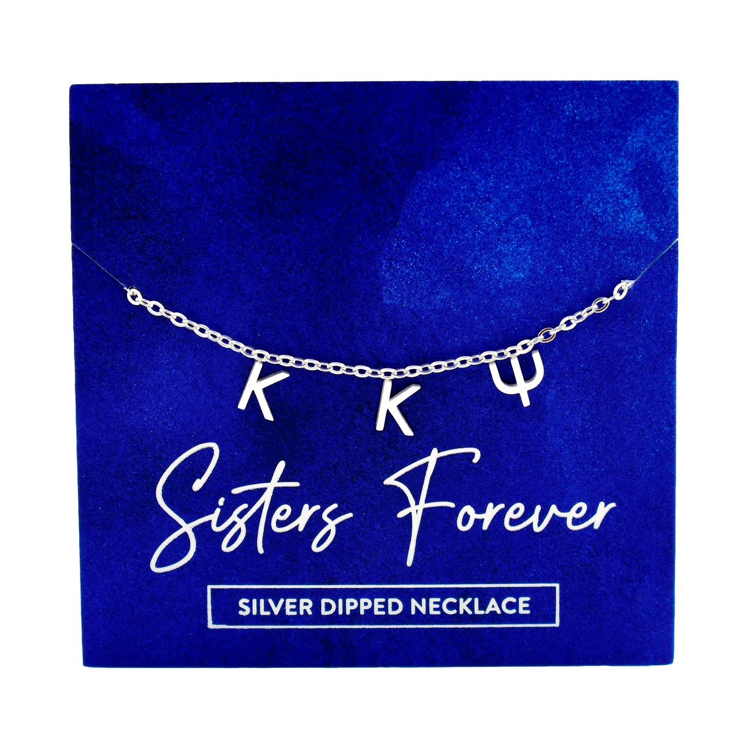 Kappa Kappa Psi Silver Greek Letters Necklace