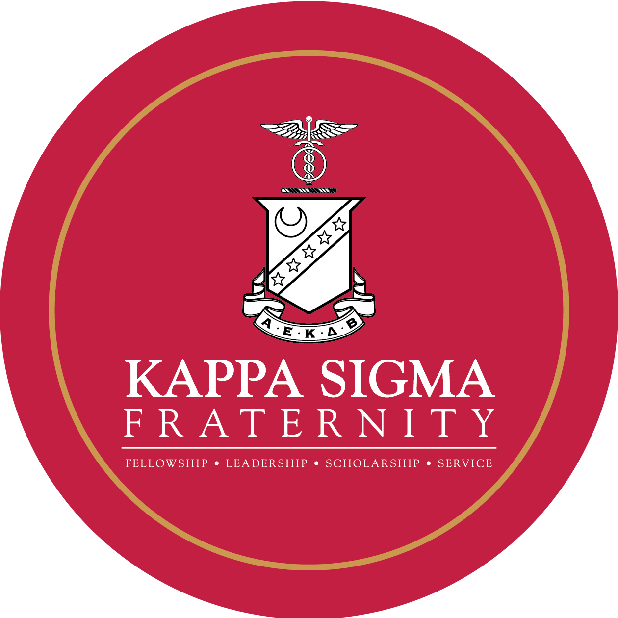 Kappa Sigma Fraternity Car Decal Sticker- Full Color Circle Logo