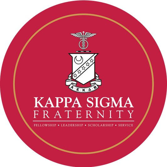 Kappa Sigma Fraternity Car Decal Sticker- Full Color Circle Logo