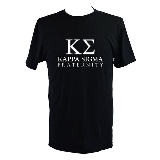 Kappa Sigma Fraternity T-Shirt- Varsity Greek Letters Design