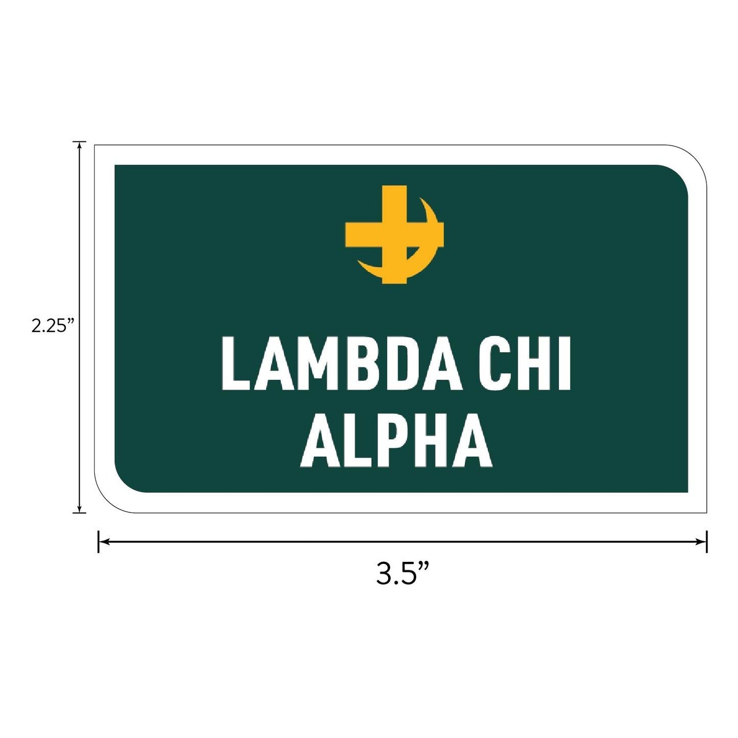 Lambda Chi Alpha Fraternity Brand Focus Sticker Sheet