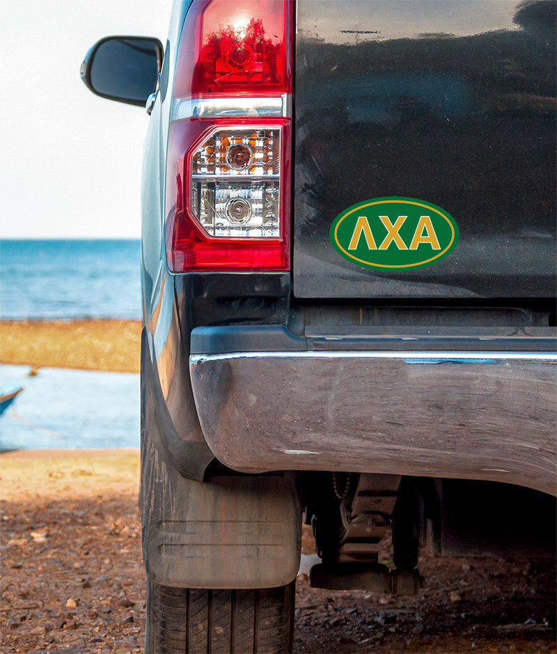 Lambda Chi Alpha Oval Fraternity Car Magnet Set of 2
