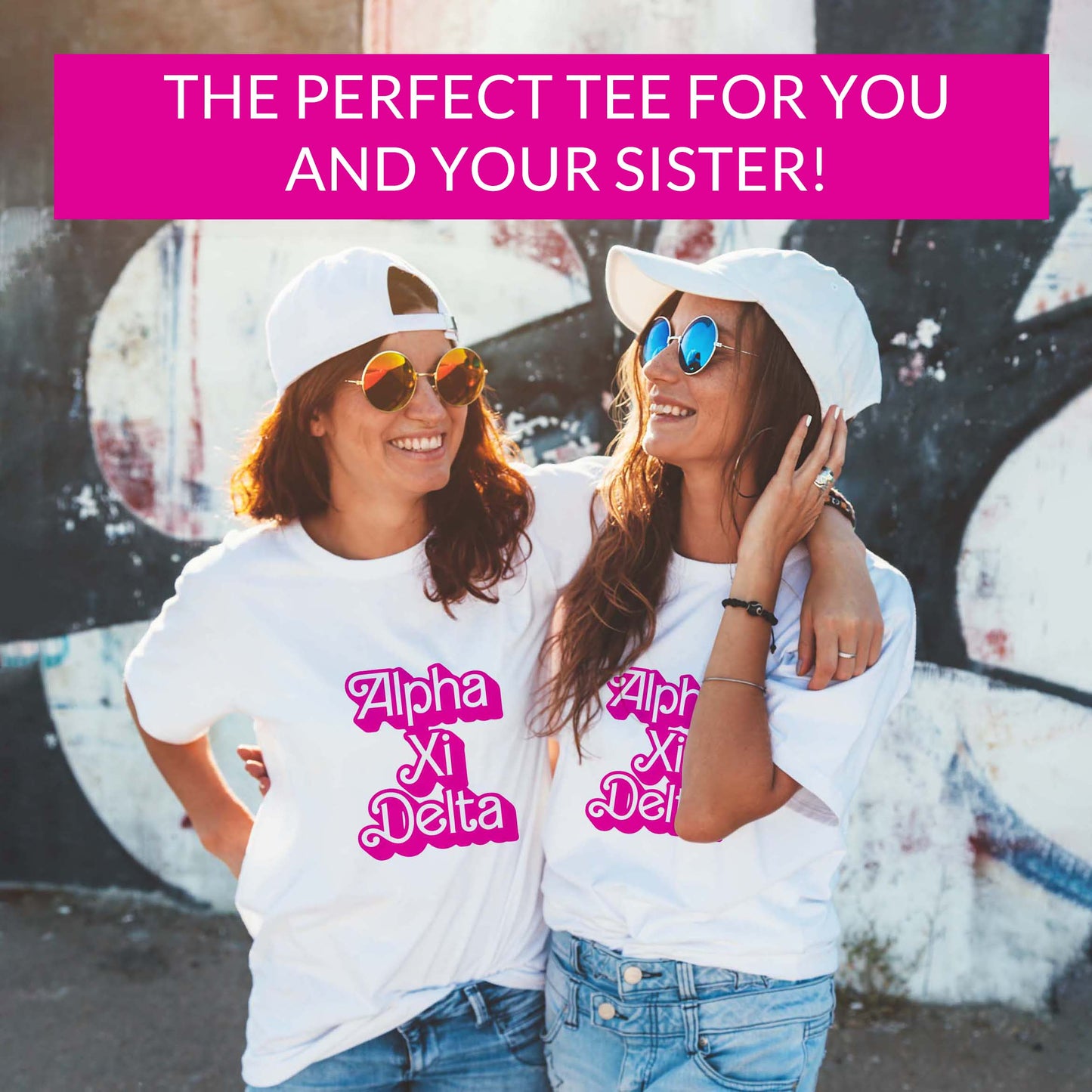 Alpha Epsilon Phi T-Shirt- Retro Dolly Sorority Name Design, Relaxed Fit