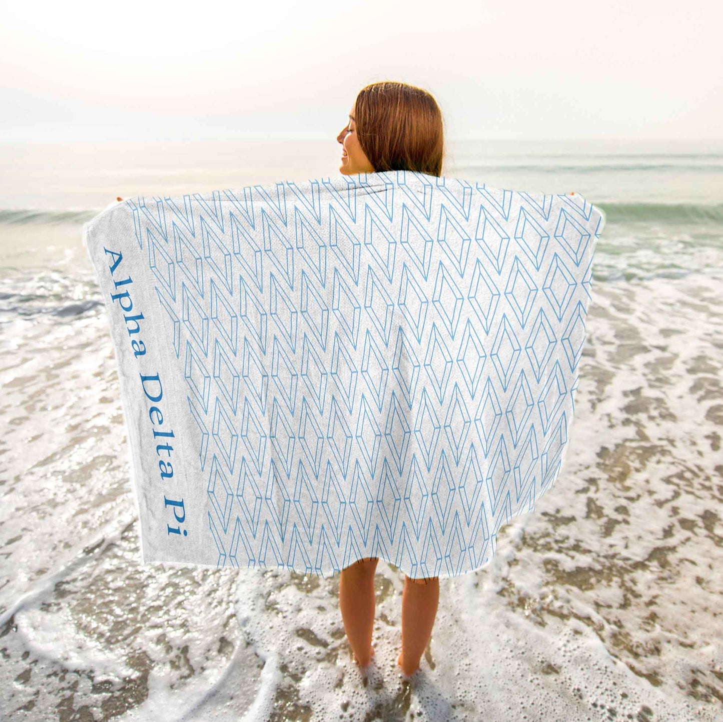 Zeta Tau Alpha Beach Towel- Lightweight Brand Design