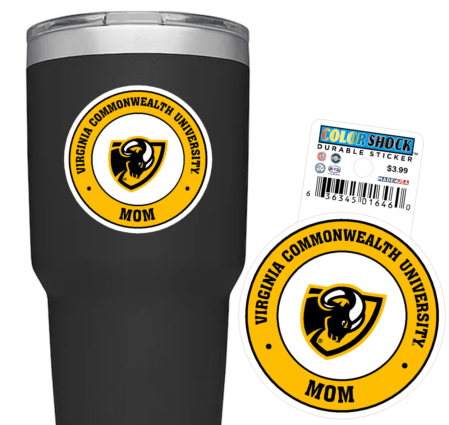 VCU Mom Durable Sticker