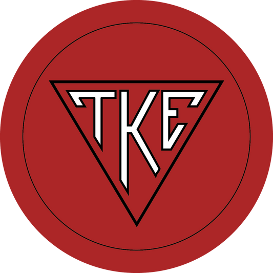 Tau Kappa Epsilon Fraternity Car Decal Sticker- Full Color Circle Logo