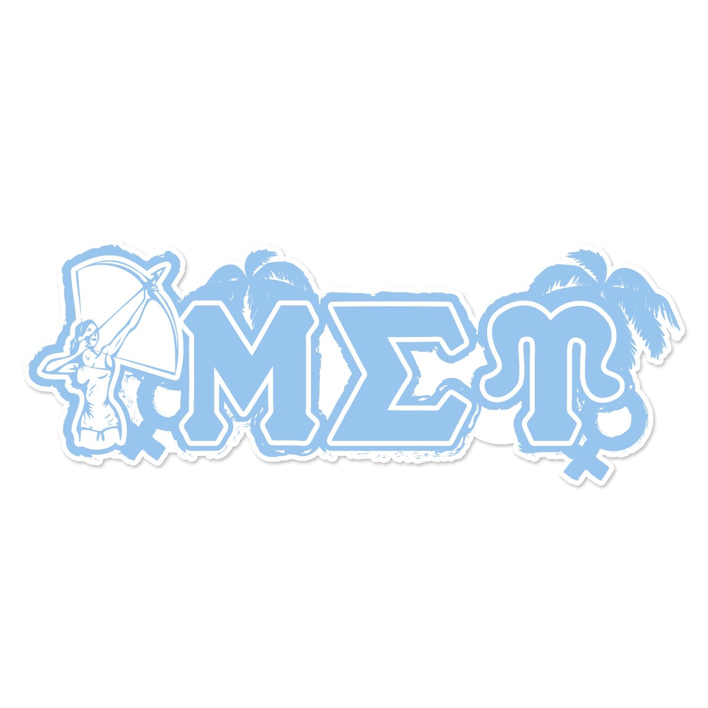 Mu Sigma Upsilon Laptop Jumbo Sticker/Decal