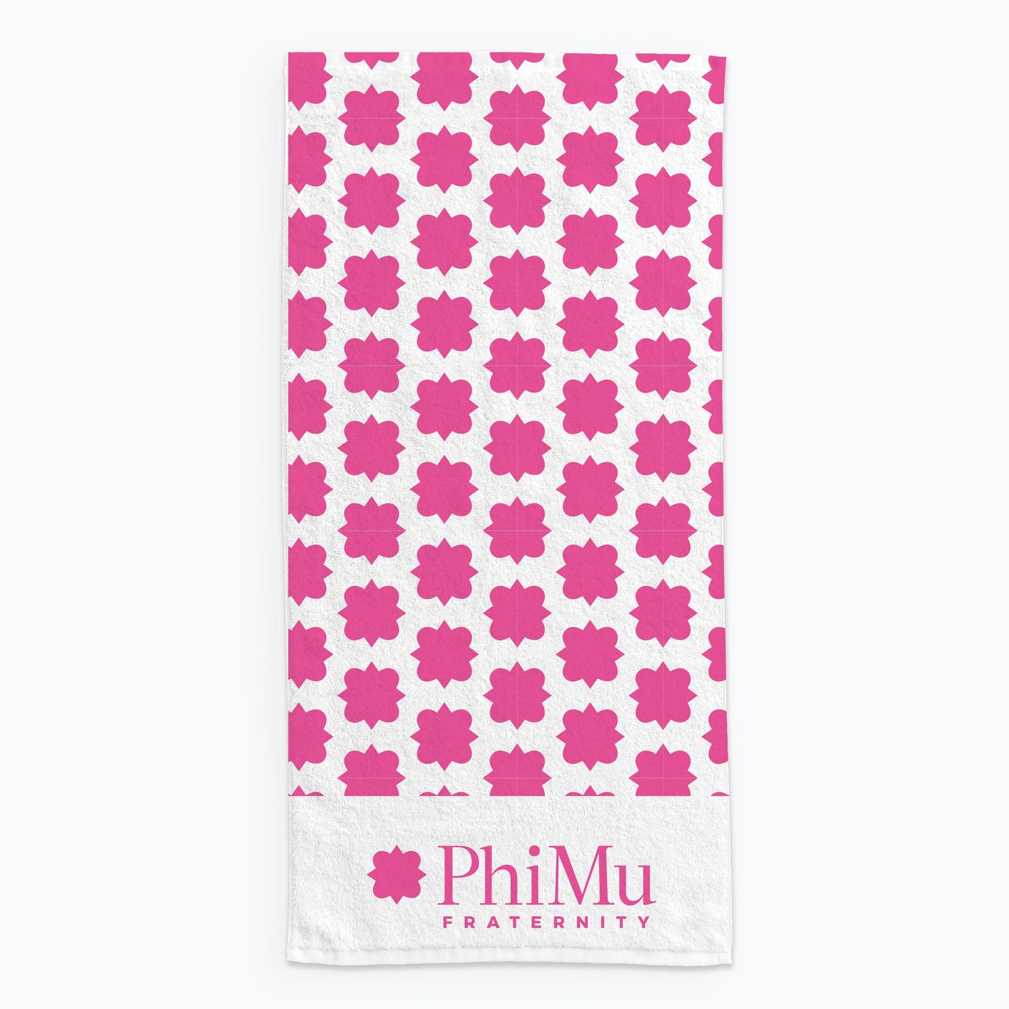 Phi Mu Beach Towel- Lightweight Brand Design
