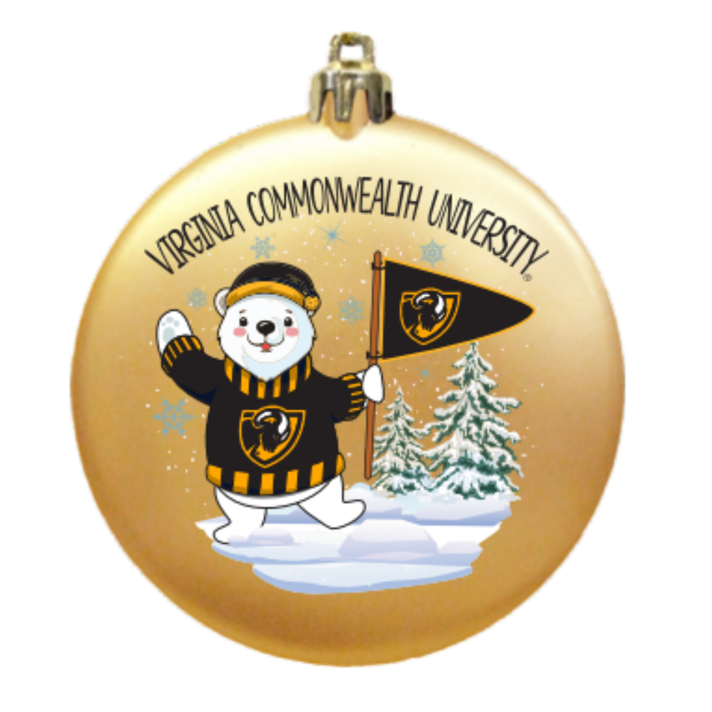 VCU Polar Bear Ornament