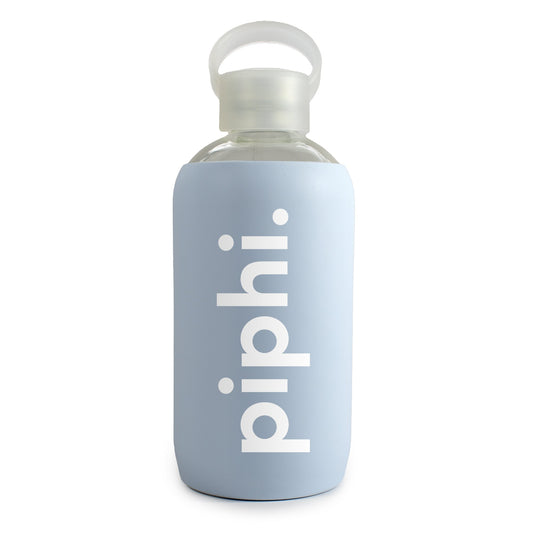 Pi Beta Phi Glass Water Bottle with Silicone Sleeve