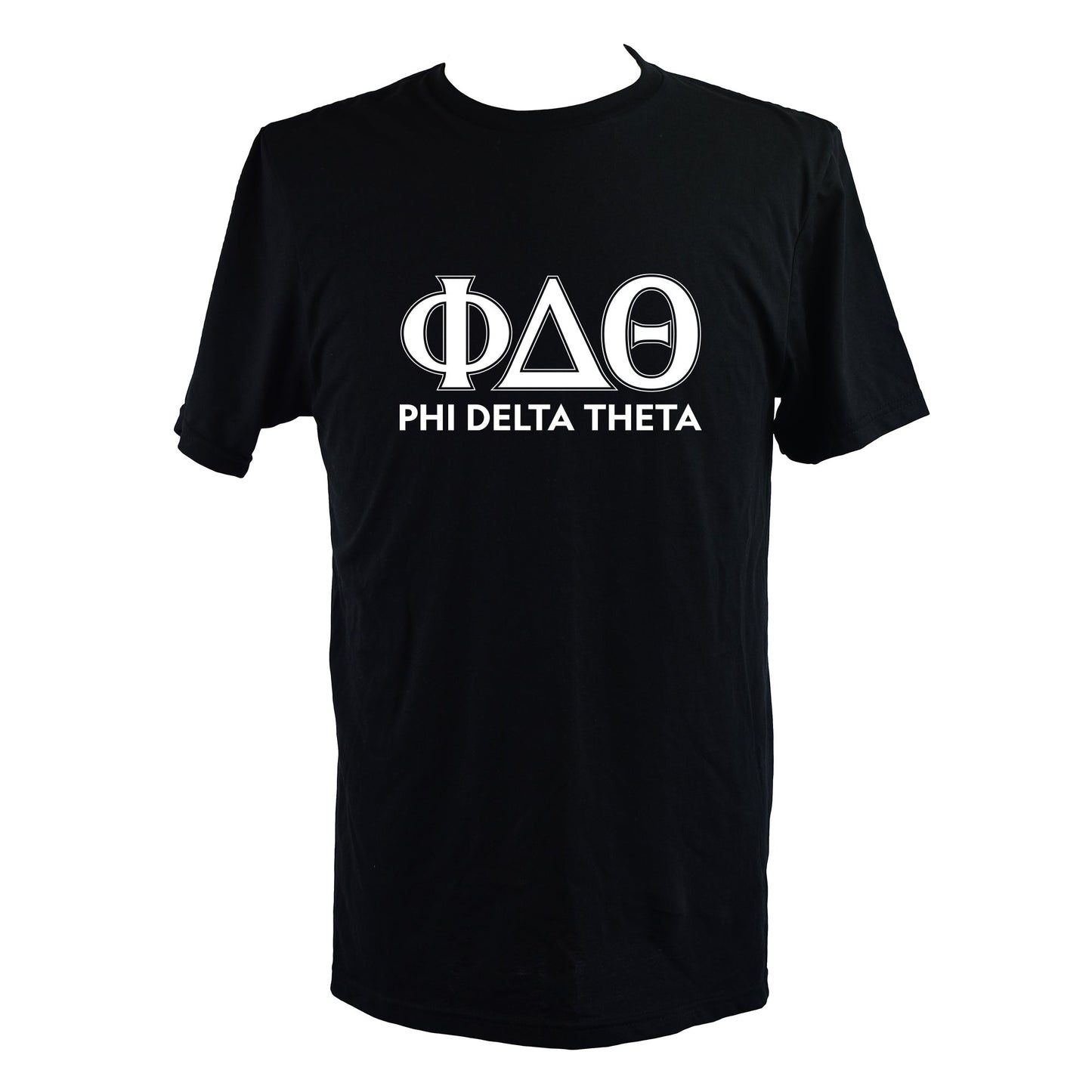 Phi Delta Theta Fraternity T-Shirt- Varsity Greek Letters Design