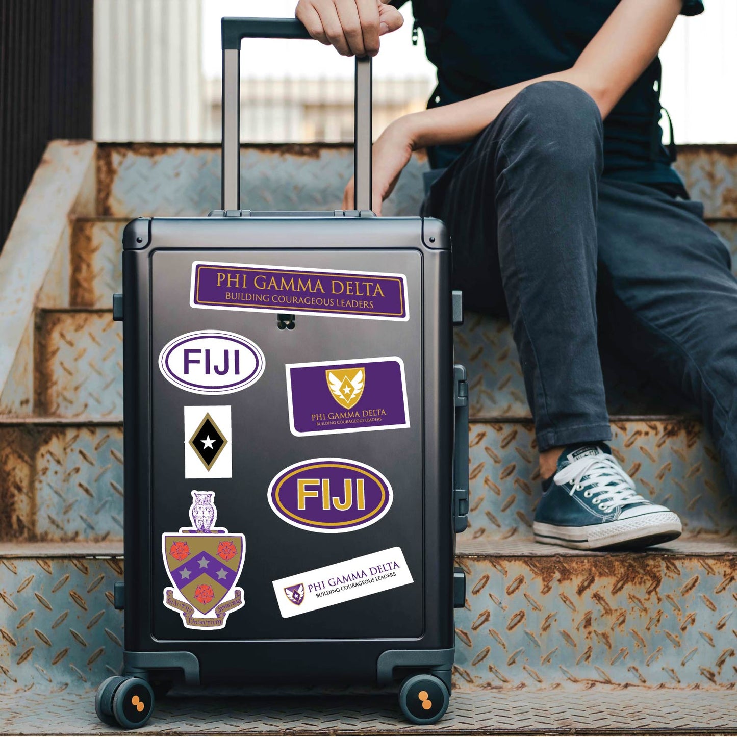 Phi Gamma Delta Fraternity Brand Focus Sticker Sheet