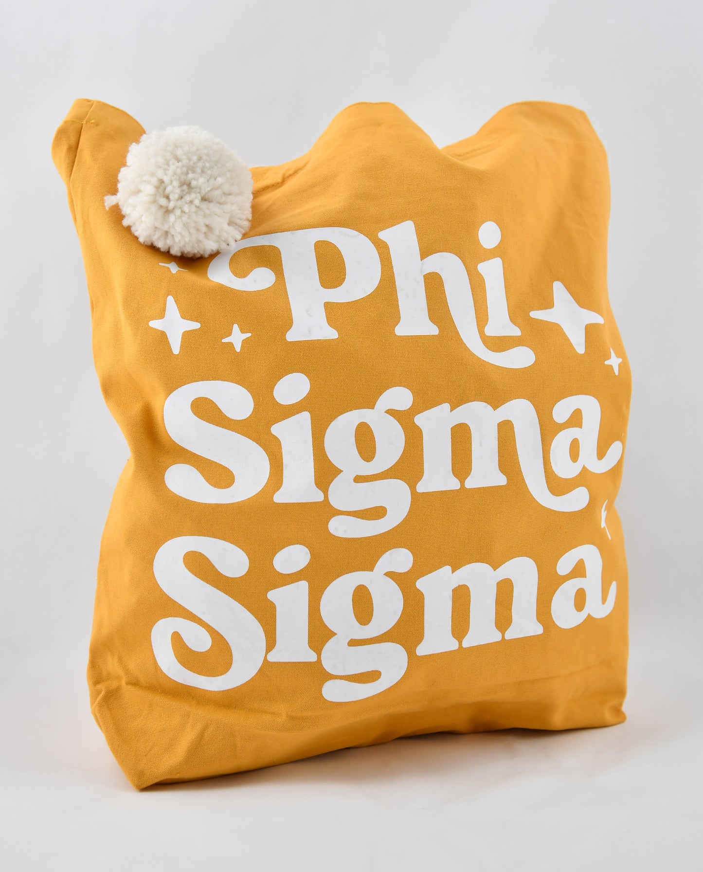 Phi Sigma Sigma Retro Pom Pom Tote Bag