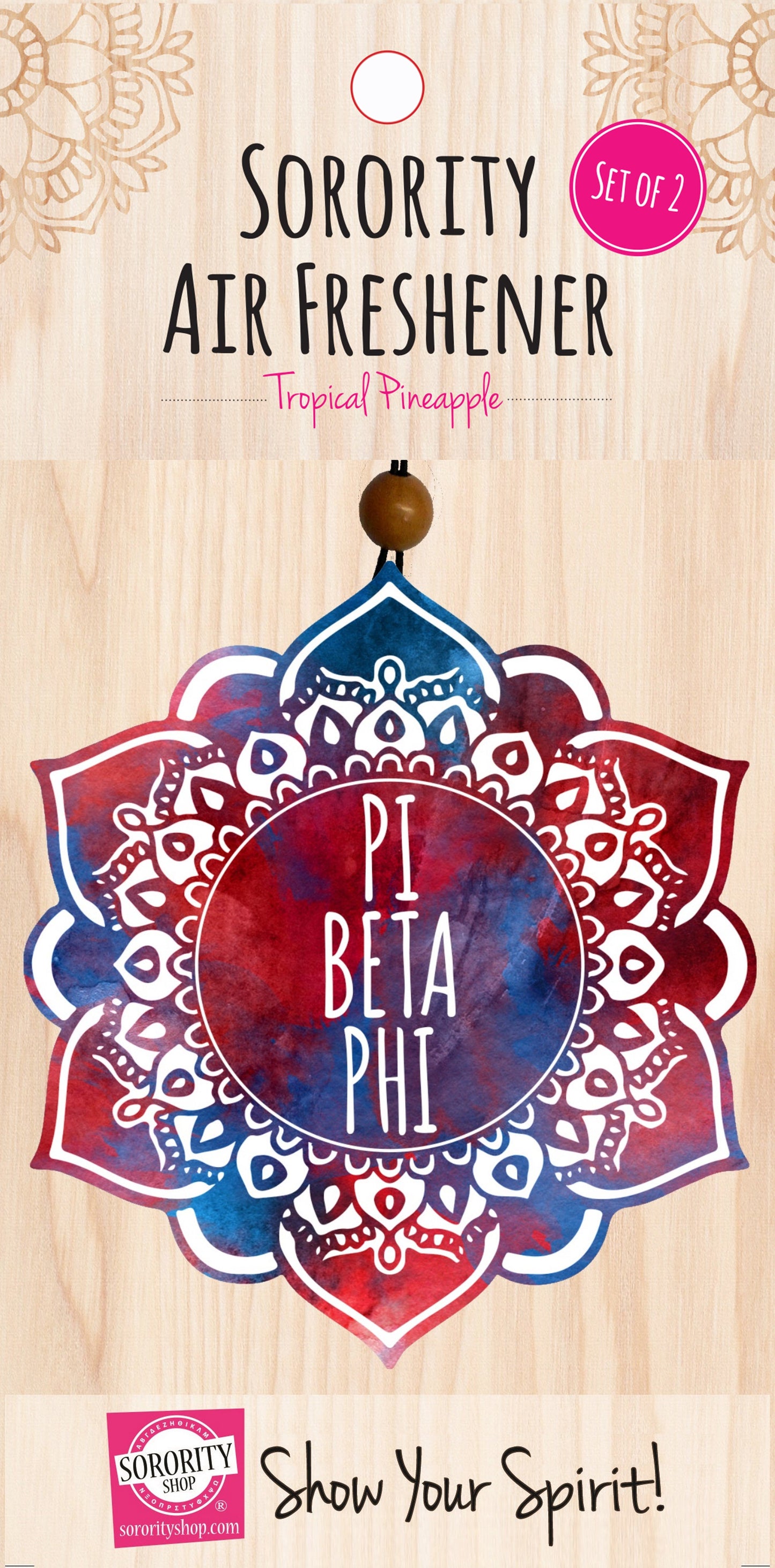 Pi Beta Phi Mandala Air Freshener