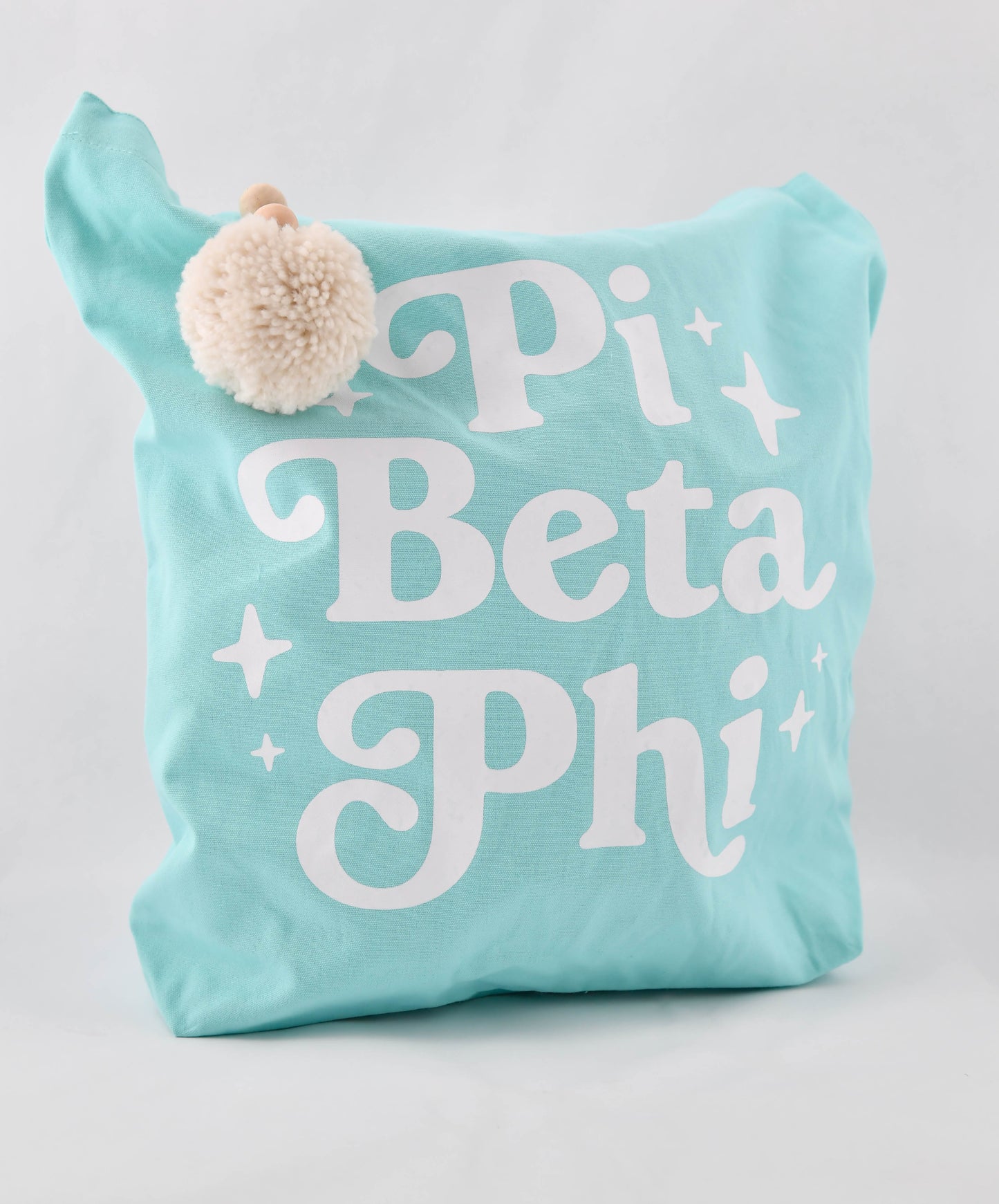 Pi Beta Phi Retro Pom Pom Tote Bag