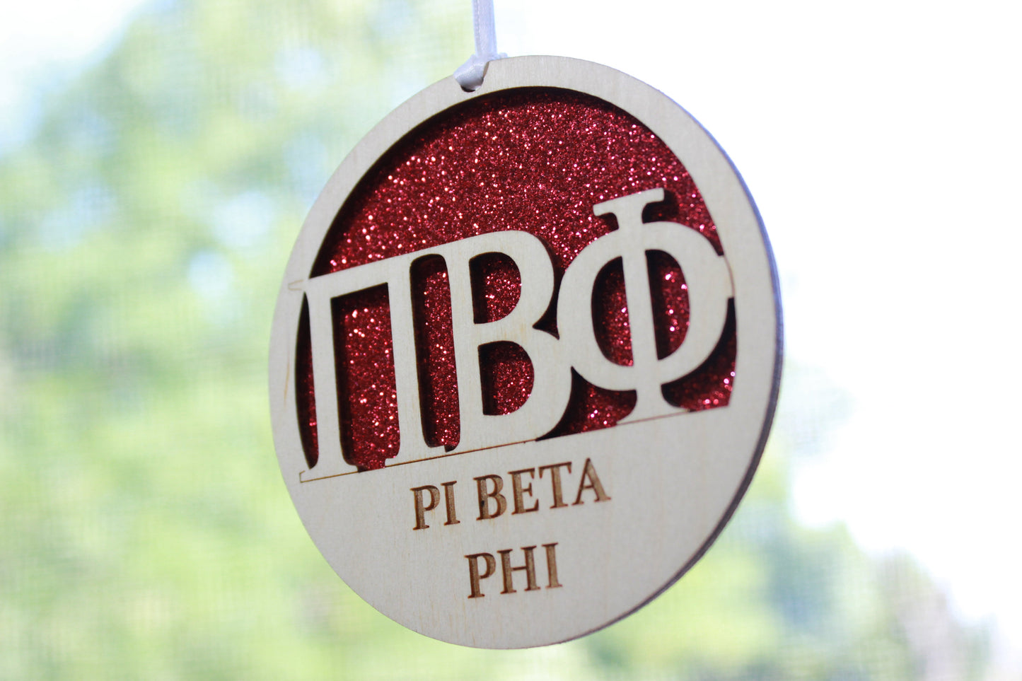 Pi Beta Phi - Laser Carved Ornament - 3" Round