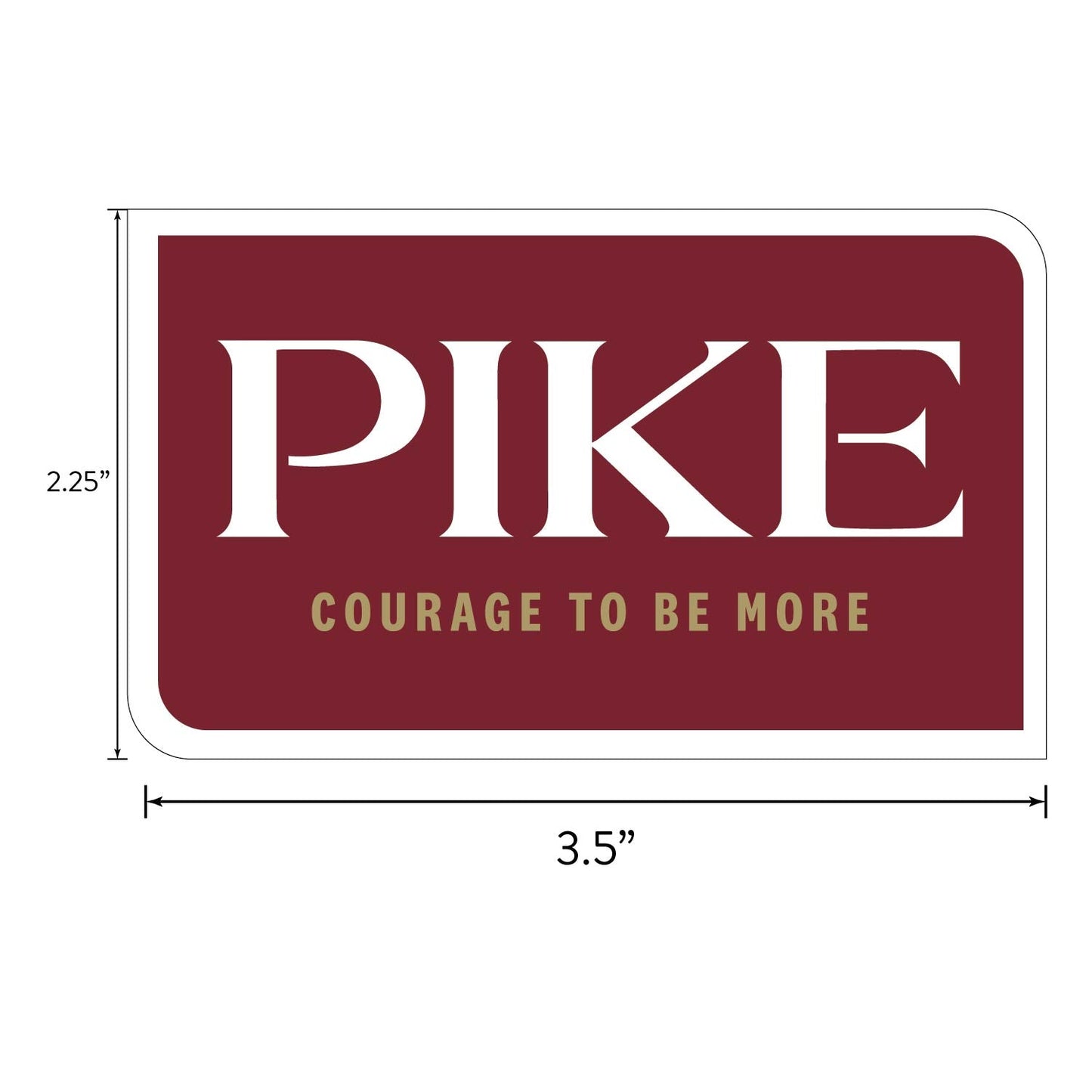 Pi Kappa Alpha Fraternity Brand Focus Sticker Sheet