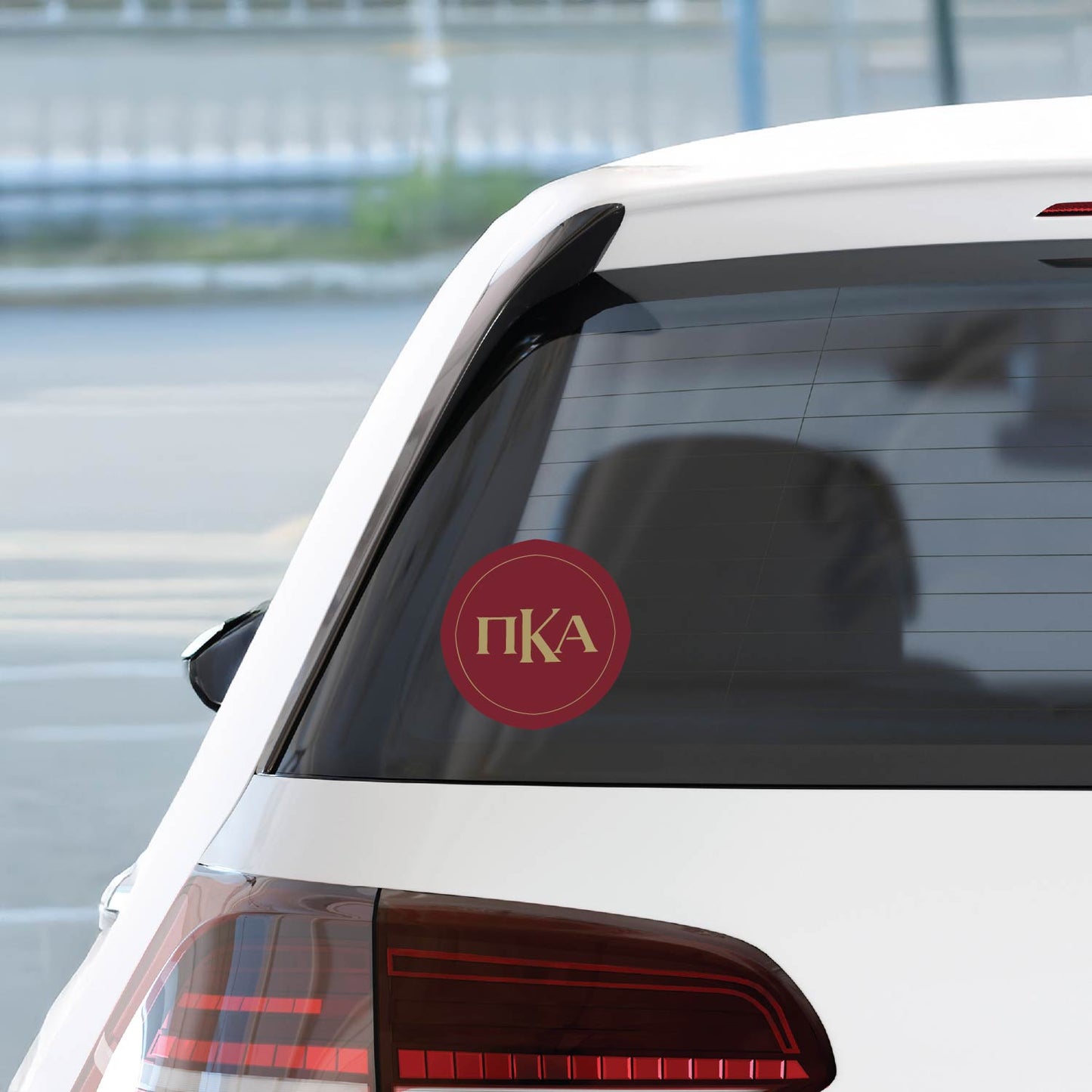 Pi Kappa Alpha Fraternity Car Decal Sticker- Full Color Circle Logo