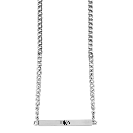 Pi Kappa Alpha Fraternity Necklace- Greek Letters Pendant