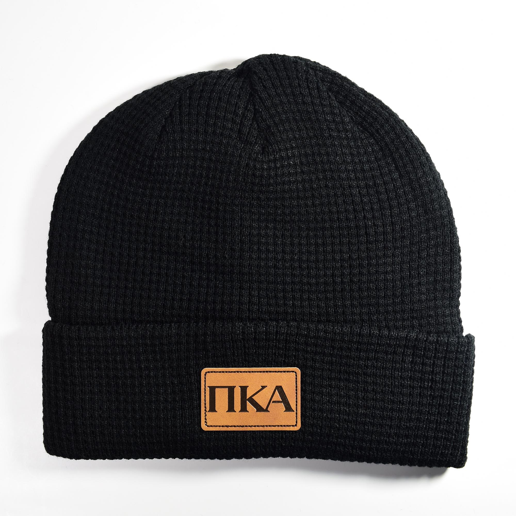 Pi Kappa Alpha Fraternity Beanie Hat - Black Winter Hat w/ Greek Lette ...