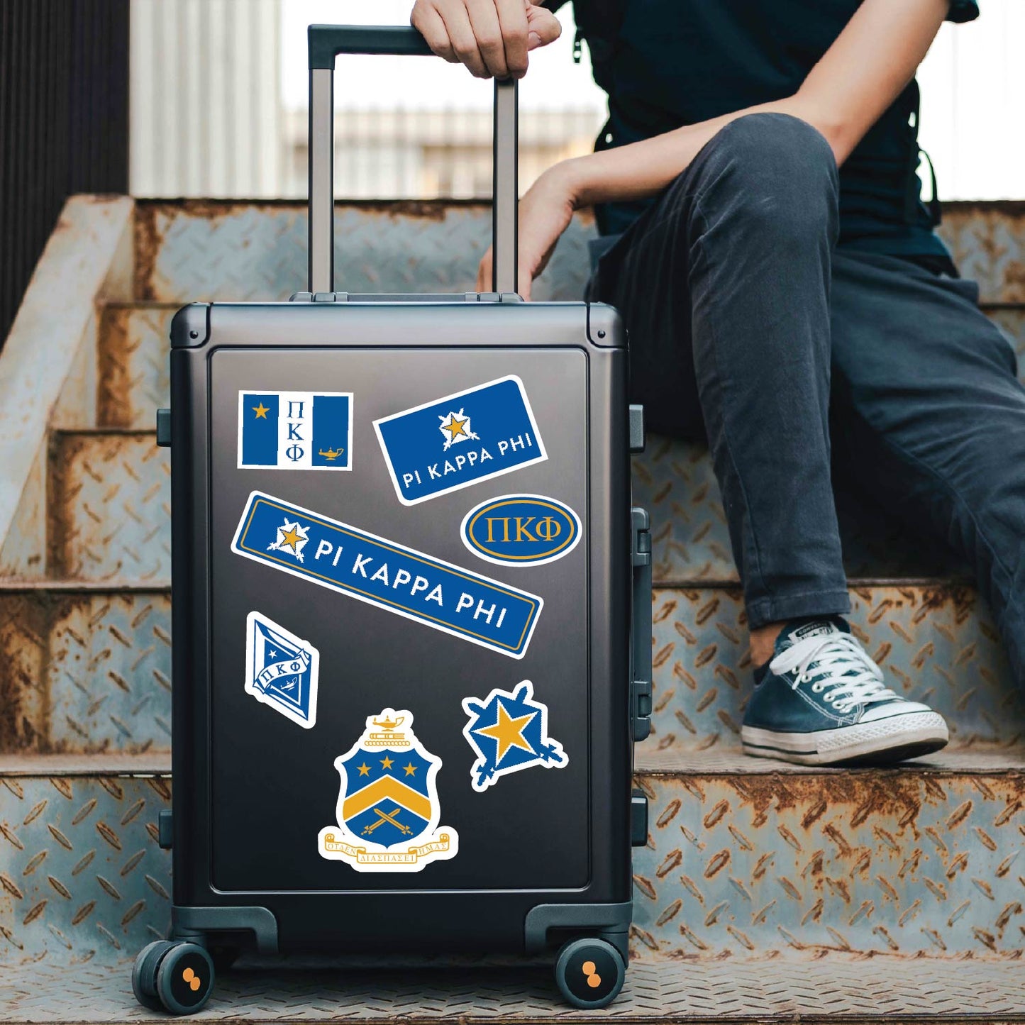 Pi Kappa Phi Fraternity Sticker Sheet- Brand Focus