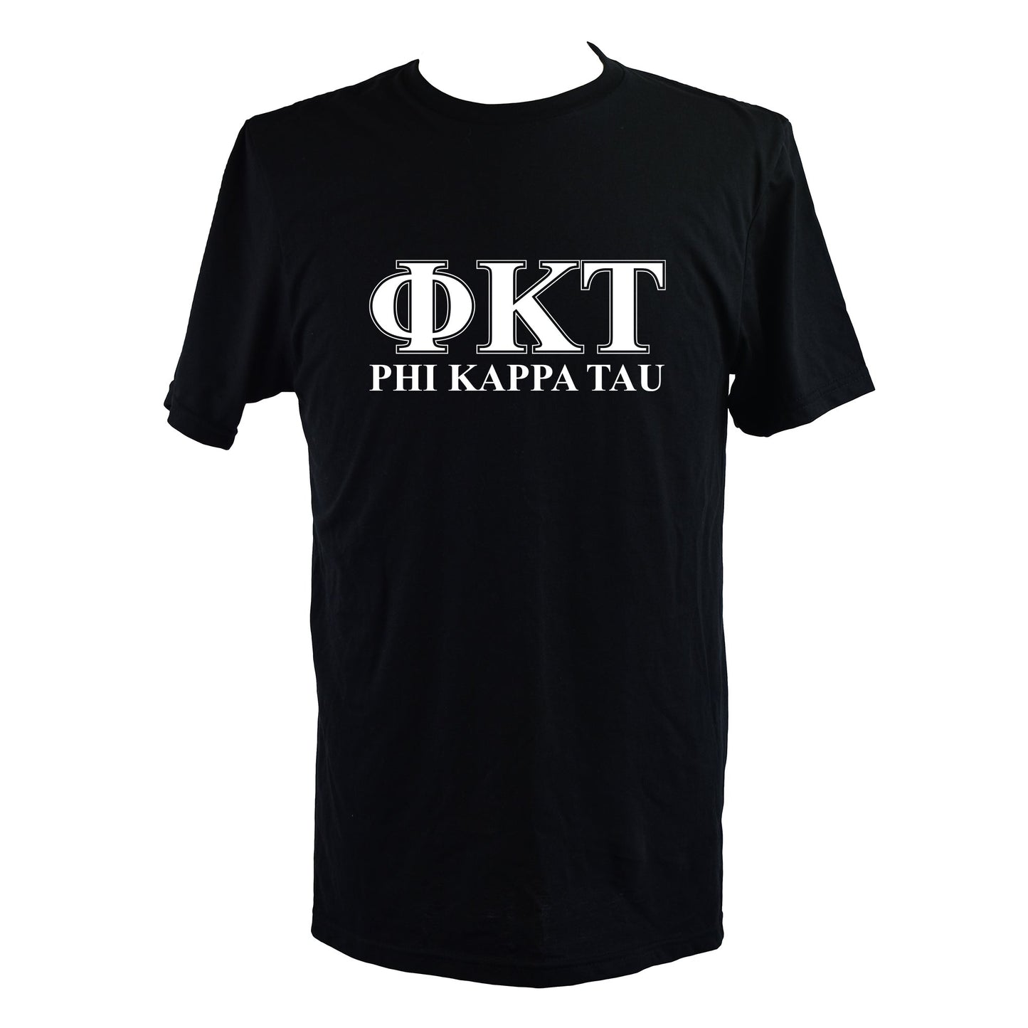 Phi Kappa Tau Fraternity T-Shirt- Varsity Greek Letters Design
