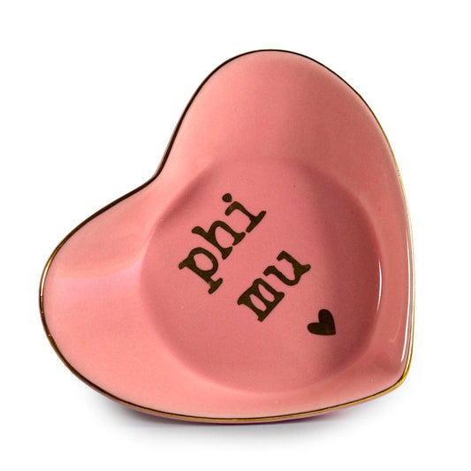 Phi Mu Ceramic Ring Dish