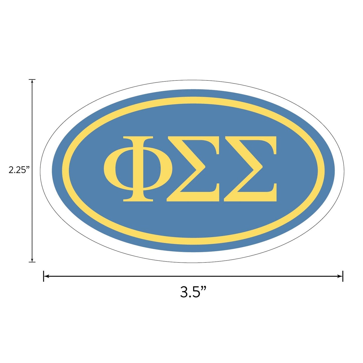 Phi Sigma Sigma Sorority Brand Focus Sticker Sheet