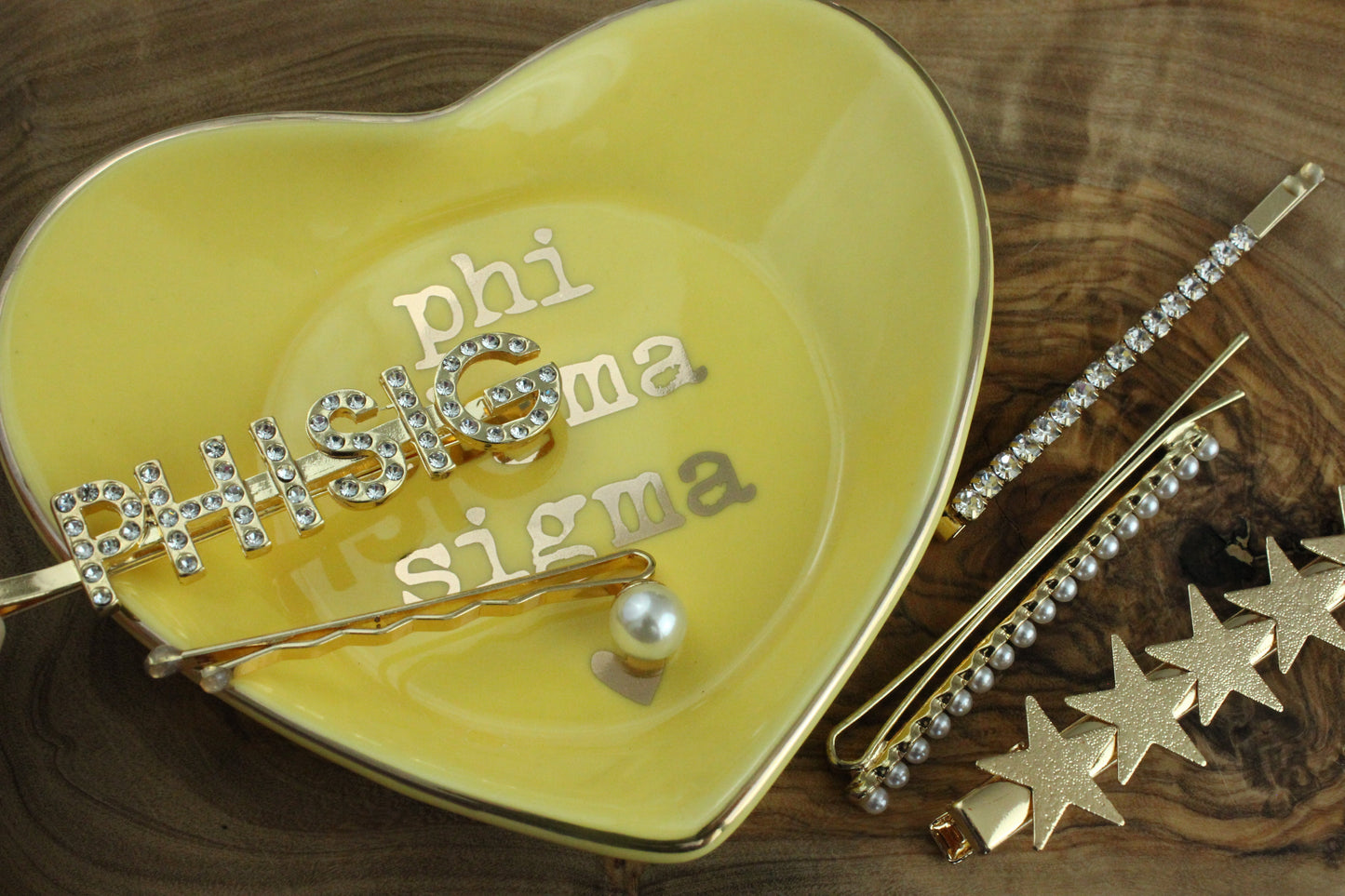 Phi Sigma Sigma Sorority Hair Clips