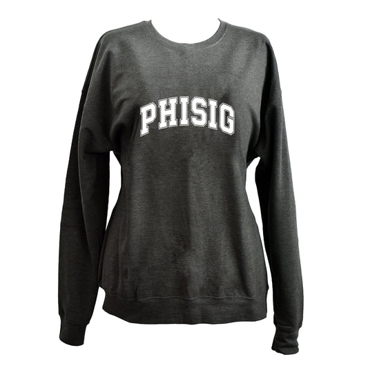 Phi Sigma Sigma Sweatshirt- Crewneck Varsity Letters Design