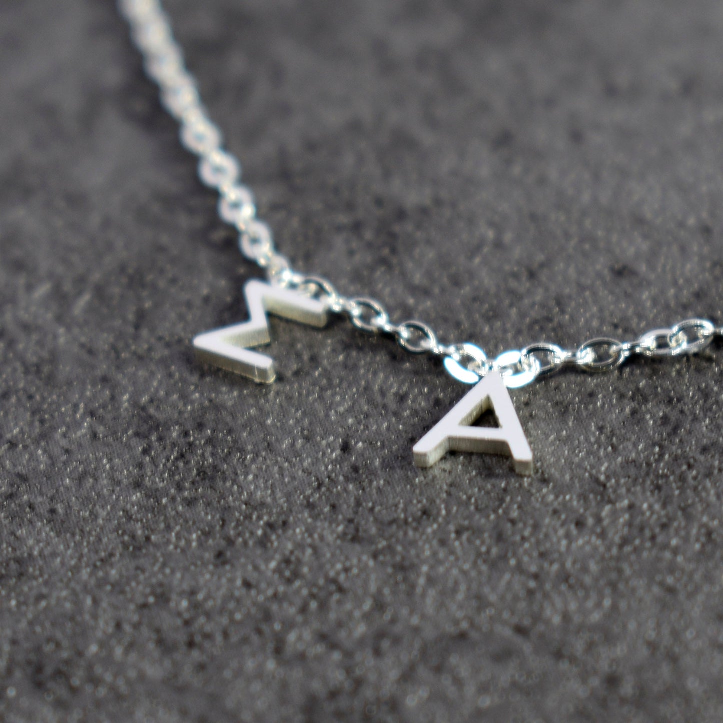 Sigma Alpha Silver Greek Letters Necklace
