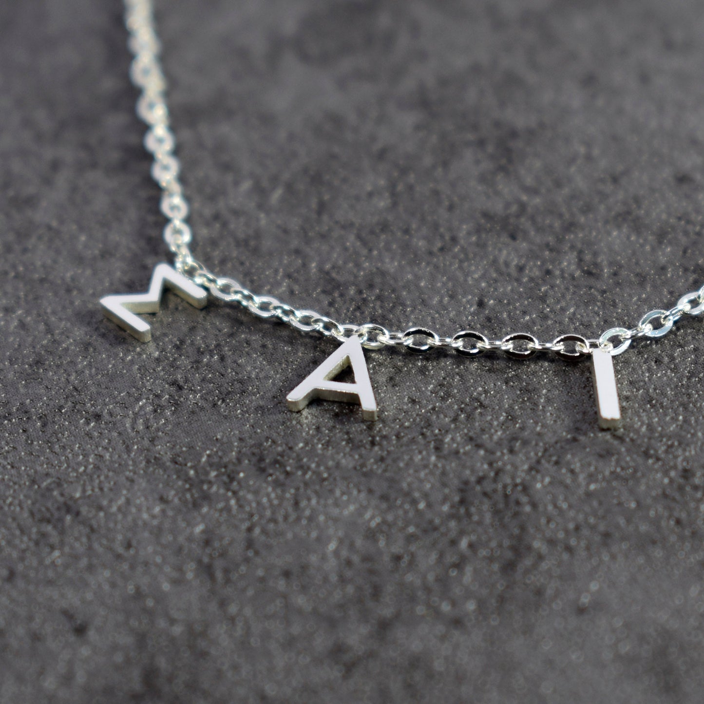 Sigma Alpha Iota Silver Greek Letters Necklace