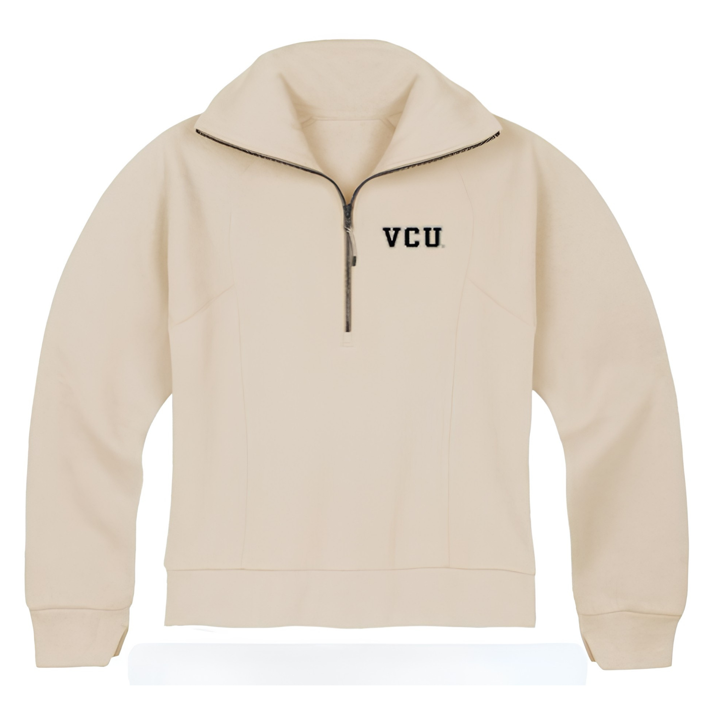VCU Ladies Sand Half Zip Sweatshirt