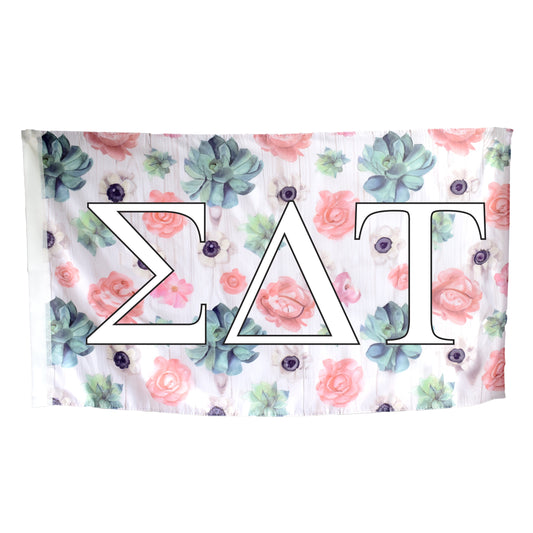 Sigma Delta Tau Succulent Flag