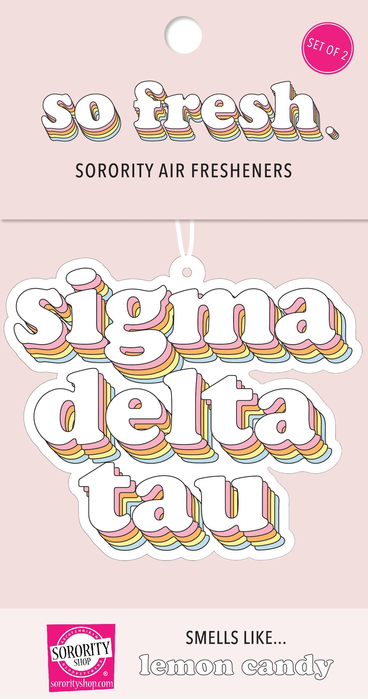 Sigma Delta Tau Retro Air Freshener