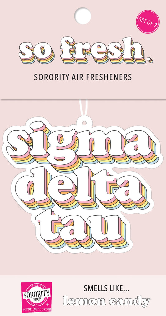 Sigma Delta Tau Retro Air Freshener