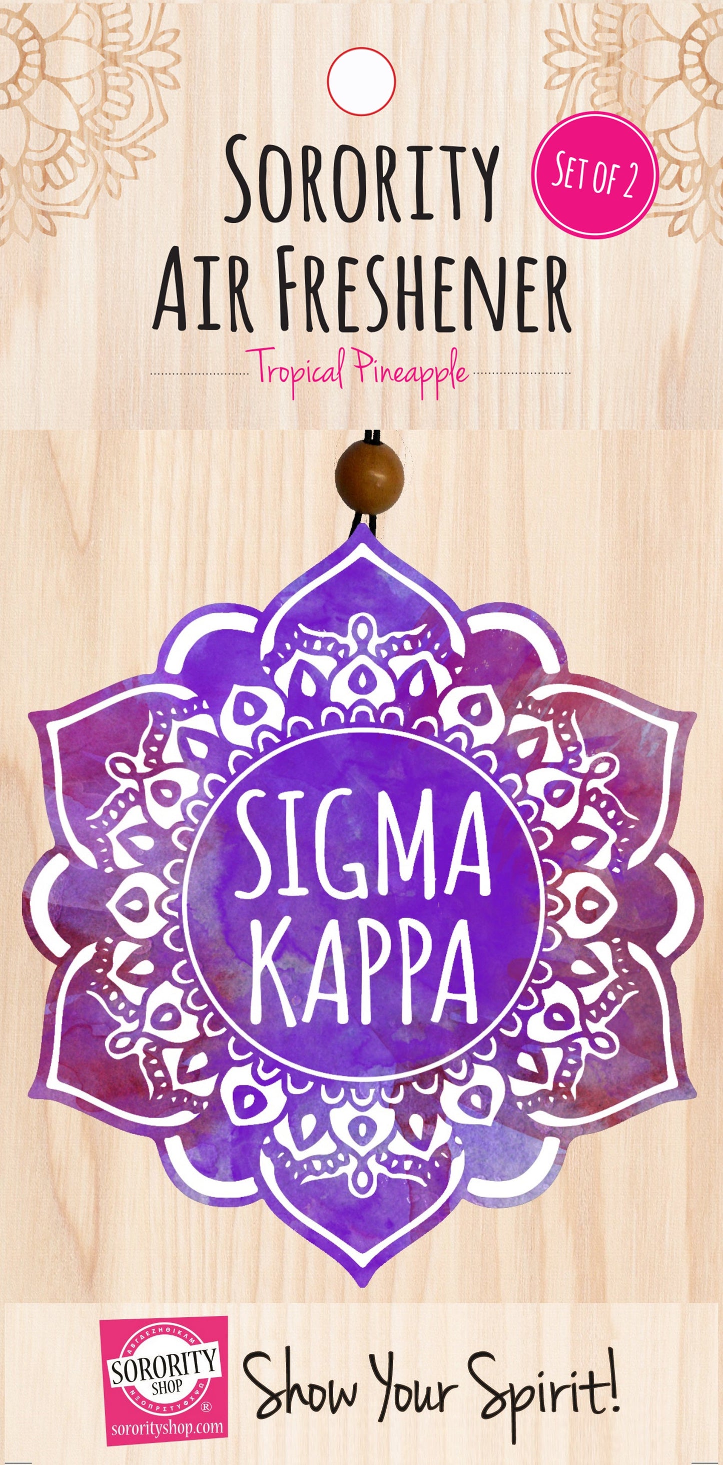 Sigma Kappa Mandala Air Freshener