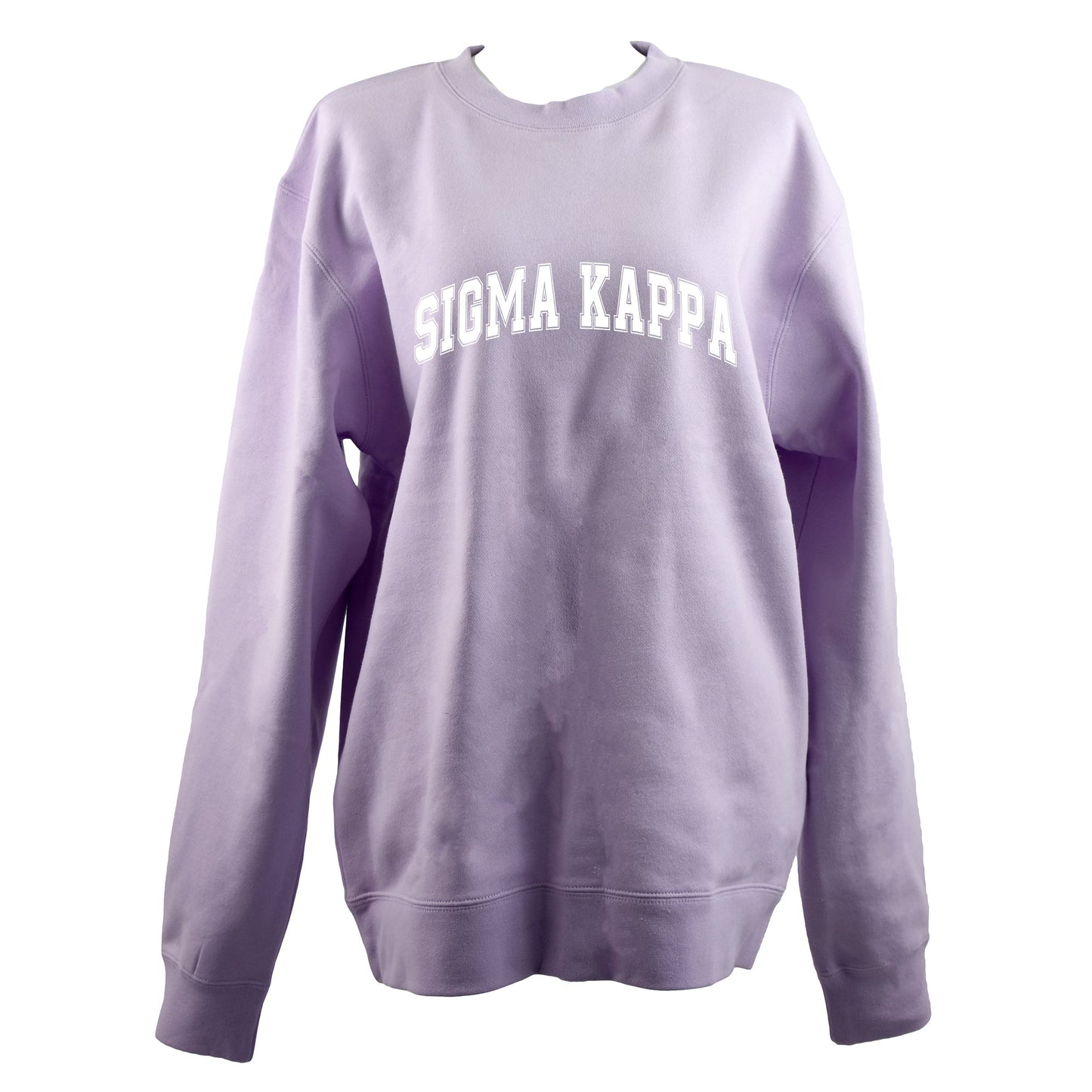 Sigma Kappa Sweatshirt- Crewneck Varsity Letters Design